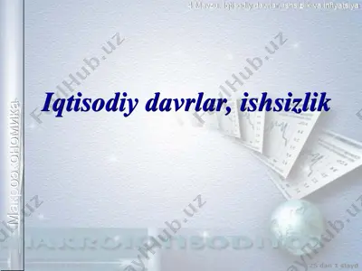 iqtisodiy davrlar, ishsizlik — PPT