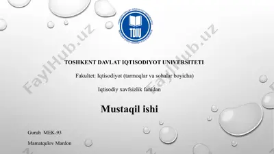 inson taraqqiyotini ta'minlash va ijtimoiy xavfsizlik o‘rtasidagi bog‘liqlik masalalari — PPTX