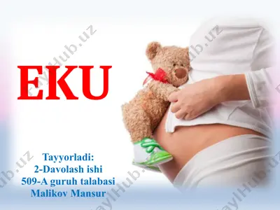 ekstrakorporal urug'lanish (eku) — PPTX