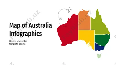 map of australia infographics — PPTX