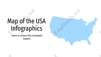 map of the usa infographics — PPTX