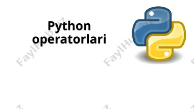python operatorlari — PPTX