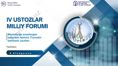 iv ustozlar milliy forumi — PPTX