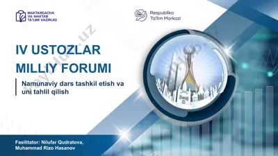 namunaviy dars tashkil etish va uni tahlil qilish — PPT