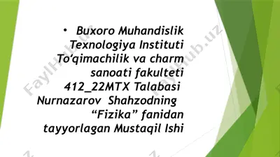 fazaviy oʻtishlar — PPTX