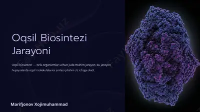 oqsil biosintezi jarayoni — PPTX