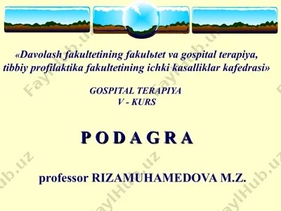podagra — PPT