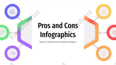 pros and cons infographics — PPTX