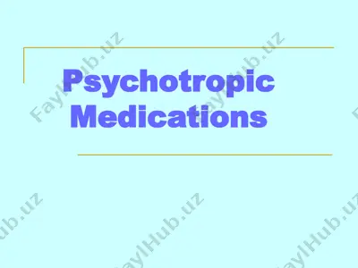psychotropic medications — PPT