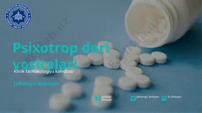 psixotrop dori vositalari — PPTX