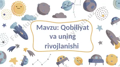 qobiliyat va uning rivojlanishi — PPTX