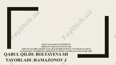 kollagenozlar, patogenezi va tashxisi — PPTX