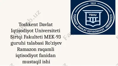 raqamli iqtisodiyotda mobil texnologiyalar — PPTX