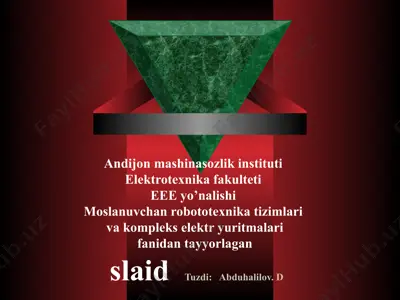 simens (germaniya) elektr yuritmalarini — PPTX