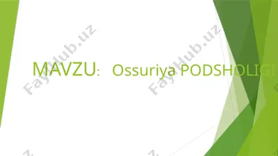 ossuriya podsholigi — PPTX