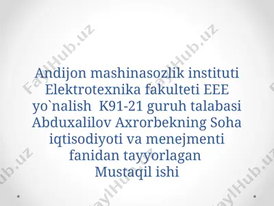 korxonalarda inqirozga qarshi boshqaruv tizimini — PPTX