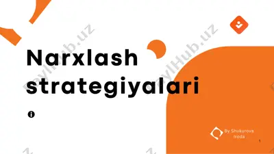narxlash strategiyalari — PPTX