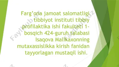talabalar haqida sutkalik taomnomasi — PPTX