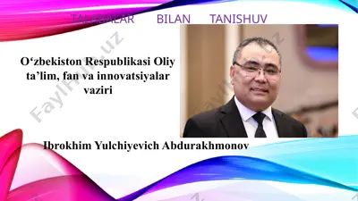 talabalar bilan tanishuv — PPTX
