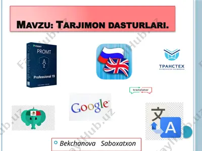 tarjimon dasturlari — PPTX