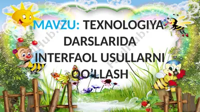 interfaol ta'lim texnologiyasi — PPTX