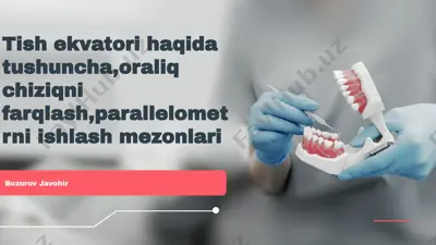 tish ekvatori haqida tushuncha, oraliq chiziqni farqlash, parallelometrni ishlash mezonlari — PPTX