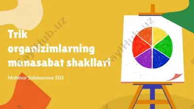 trik organizimlarning munasabat shakllari — PPTX