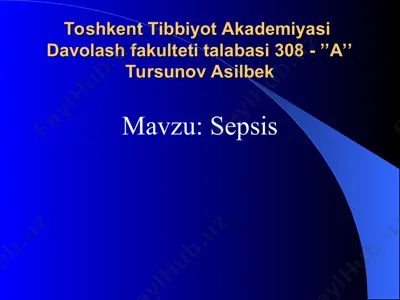 sepsis — PPT