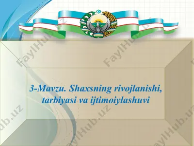 pedagogika fanining asosiy mavzulari — PPTX