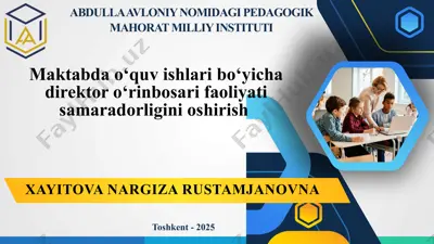 o‘qituvchilarning eng muhim vazifasi — PPTX