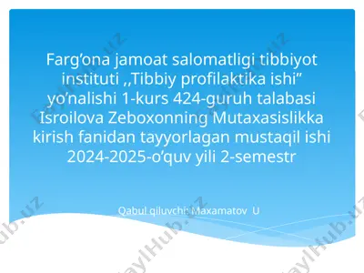 kunlik ovqatlanish me’yorlari — PPTX