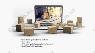 ta’lim qadriyatlari va qoidalari — PPTX