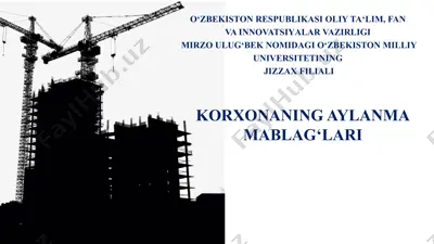 korxonalarning aylanma mablag‘lari — PPTX