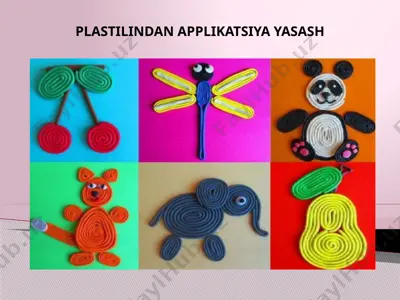 plastilindan applikatsiya yasash — PPTX