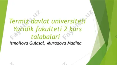 mol-mulkni ishonchli boshqarish — PPTX