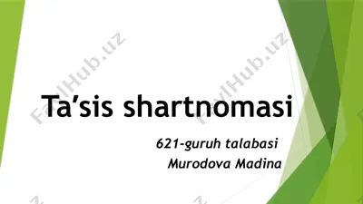 ta'lim shartnomasi — PPTX