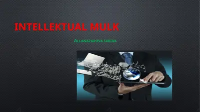 intellektual mulk — PPTX