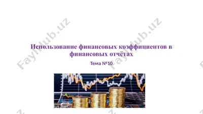 использование финансовых коэффициентов в финансовых отчётах — PPTX