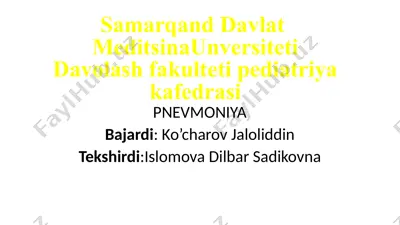 pnevmoniya — PPTX