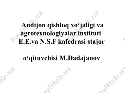 avtomatika elementlari va vositalarining puxtaligi — PPTX