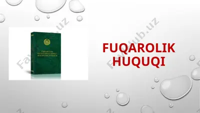 fuqarolik huquqi muddatlari — PPTX