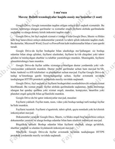 google drive — DOCX