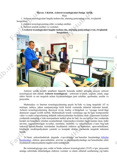 axborot texnologiyasi tushunchalari — DOCX