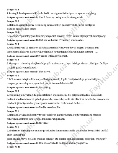 strategik boshqaruvning mohiyati va zarurati — DOCX