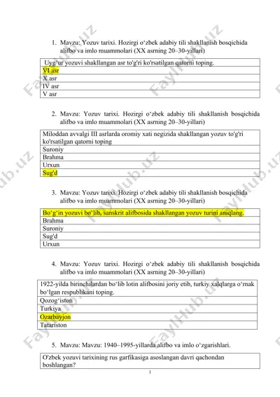 o‘zbek adabiy tili shakllanish bosqichida alifbo va imlo muammolari — DOCX