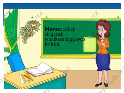 ishlab chiqarish tehnikasining paydo bo’lishi — PPTX