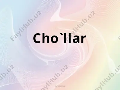 cho`llar — PPTX