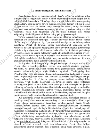 amaliy mashg‘ulot. soha tili asoslari — DOCX