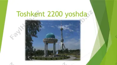 toshkent shahri — PPTX