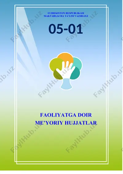 faoliyatga doir me’yoriy hujjatlar — DOCX